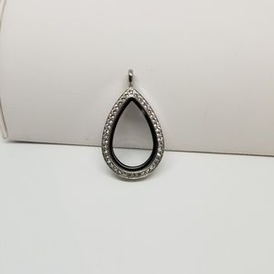 Origami  Owl tear drop locket